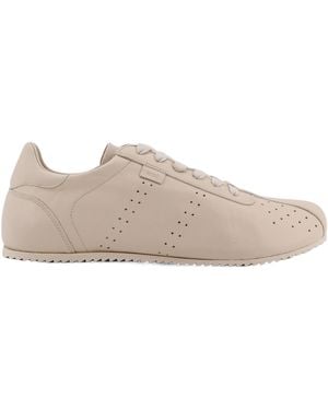 Ami Paris Perforated Leather Lace-Up Sneakers - Multicolor