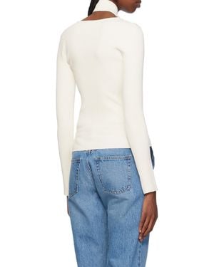 Coperni Long-Sleeved Hollow Jumper - White