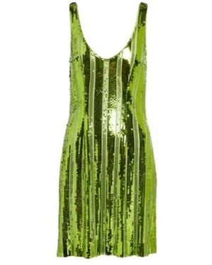 Galvan London Embellished Minidress - Green