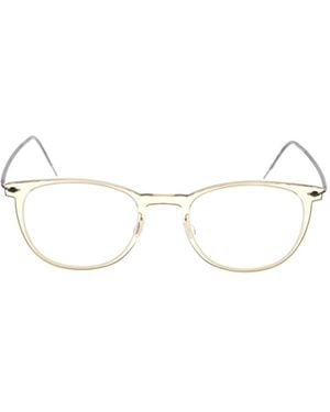 Lindberg Geometric Frame Plano Lens - White
