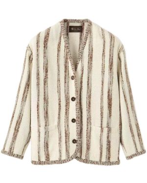 Loro Piana Striped Casual Jacket - Natural
