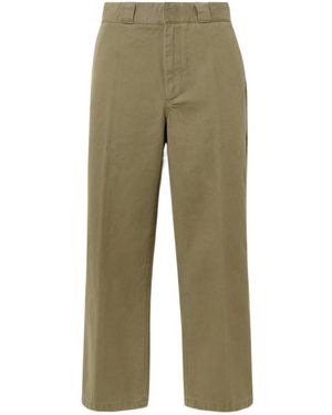 RE/DONE Pressed-Crease Pants - Green