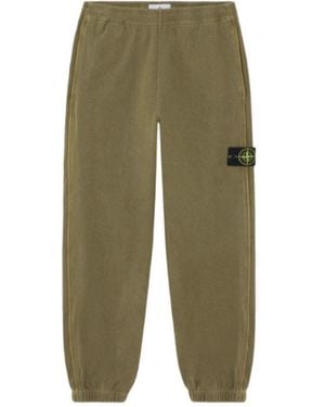 Stone Island Regular-Fit Joggers With Pockets - Green