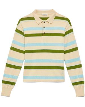 JW Anderson Long-Sleeved Polo Shirt - Green