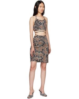 Atlein Snake Skirt - Multicolor