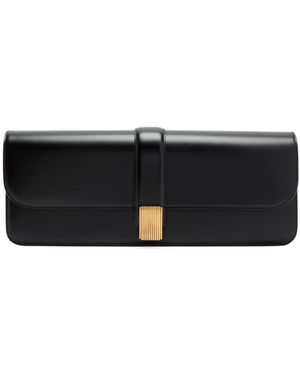 KHAITE Blake Leather Clutch - Black