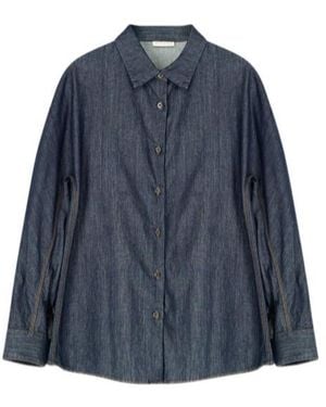 Dries Van Noten Denim Cocoon Shirt - Blue