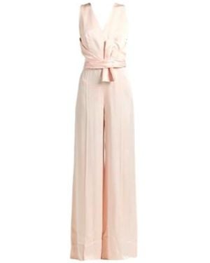 Max Mara V-Neck Jumpsuit - Pink