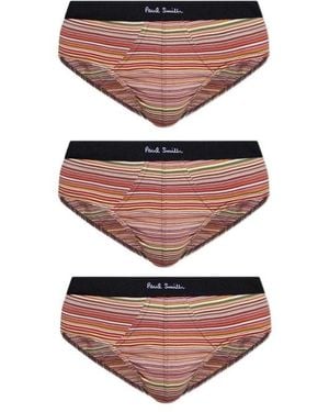 Paul Smith Stripe Three-Pack Briefs - Multicolour
