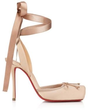 Christian Louboutin Cassia Lace-Up Court Shoes - White
