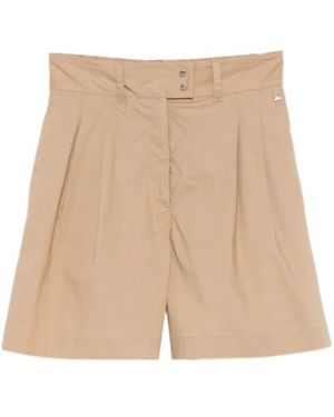 Herno Belt Loop Shorts - Natural