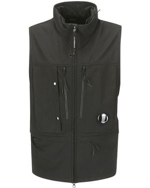 C.P. Company Lens-Detail Multi-Pocket Gilet - Black