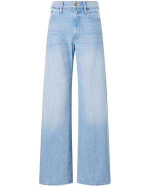 Mother The Whip Skimp Mid-Rise Wide-Leg Jeans - Blue