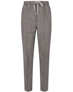 Rick Owens Drawstring Casual Trousers - Grey