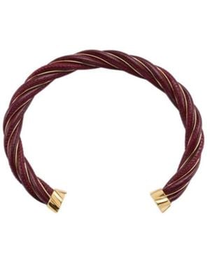 Bottega Veneta Twist Cuff Bracelet - Metallic