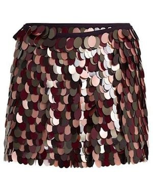 Dries Van Noten Gabrina Sequined Mini Skirt - Purple