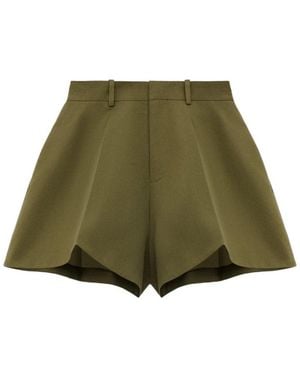 Loewe Trapeze Mid-Rise Shorts - Green