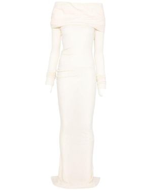Entire studios Off-Shoulder Long Dress - White