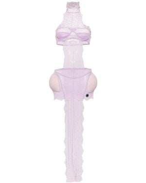 Jean Paul Gaultier X Shayne Oliver Lingerie Minidress - Pink