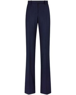 Tom Ford Tonal Stripe Tailored Straight Pants - Blue