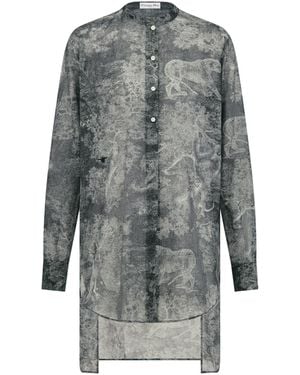 Dior Iviera Long Blouse - Grey