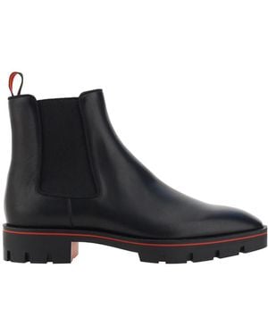 Christian Louboutin Slip-On Ankle Boots - Black