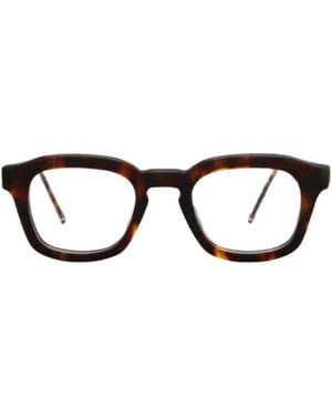 Thom Browne Eyewear Rectangular Frame Glasses - White