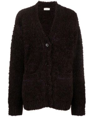 Dries Van Noten Long-Sleeved Button Cardigan - Black