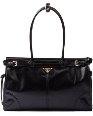 Prada Logo Handbag - Black