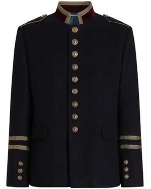 Dolce & Gabbana Wool Frock Coat - Black
