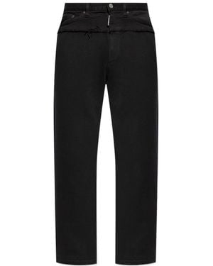 DSquared² Straight Leg Joggers - Black