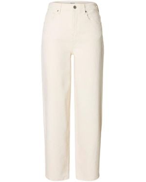 SELECTED Buttoned Jeans - White