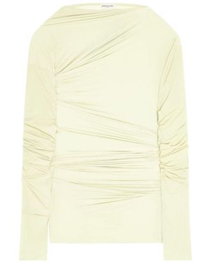 Dries Van Noten Draped Crewneck T-Shirt - Natural