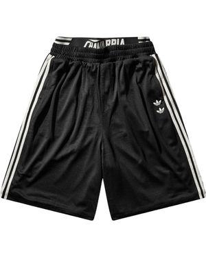 ADIDAS X WILLY CHAVARRIA X Adidas Originals Embroidered 3-Stripes Shorts - Black