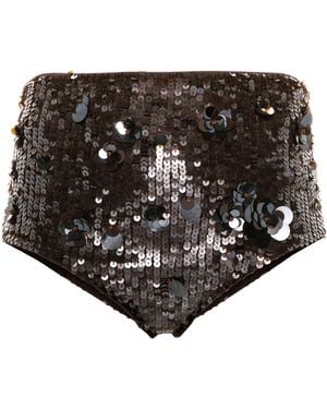 P.A.R.O.S.H. Glow Mini Shorts - Black