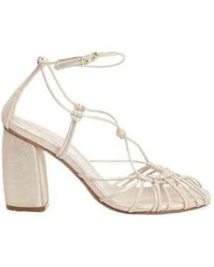 forte_forte Woven-Design Strappy Sandals - White