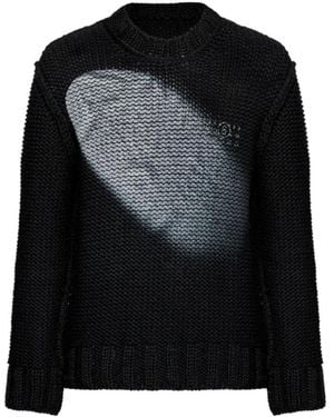 MM6 by Maison Margiela Numeric Knitted Jumper - Black