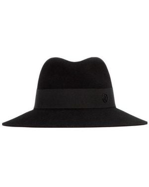 Maison Michel Henrietta Fedora Hat - Black