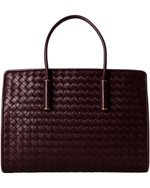 Bottega Veneta Rectangular Tote Bag - Red