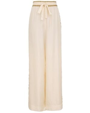 Zimmermann Luna Retro Track Pant - Natural