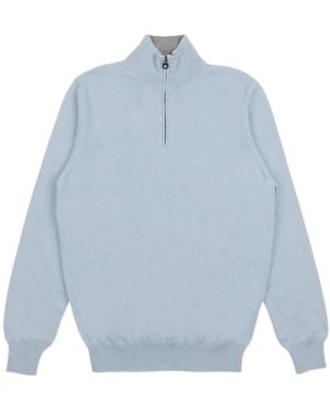 Ferragamo Semi-Zipper Sweater - Blue