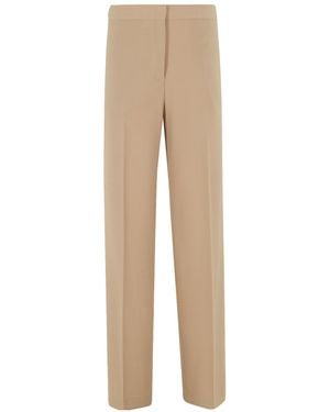 Semicouture Zip-Fly Pants - Natural