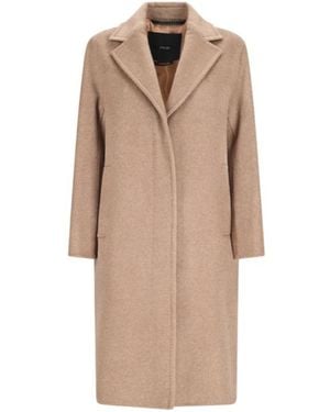Max Mara Ardenne Long-Sleeved Coat - Natural