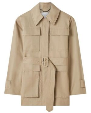 JOSEPH Belted Utility Coat - Natural