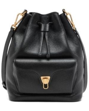 Coccinelle Beat Generation Medium Bucket Bag - Black
