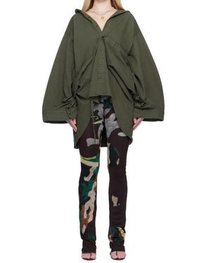 OTTOLINGER Long-Sleeved Hooded Jacket - Green