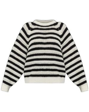 Lisa Yang Reni Striped Knitted Jumper - Black