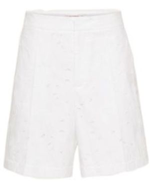 Valentino Wide-Leg Bermuda Shorts - White