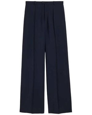 Jil Sander Straight Leg Pants - Blue
