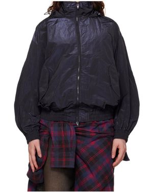 Juun.J Crinkled Sneaker Jacket - Blue